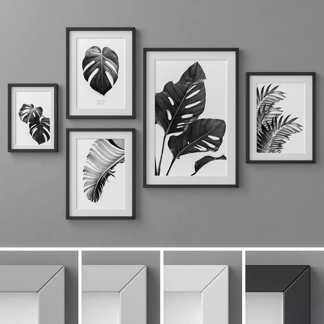 Photo Frames Set  166 3D model_0