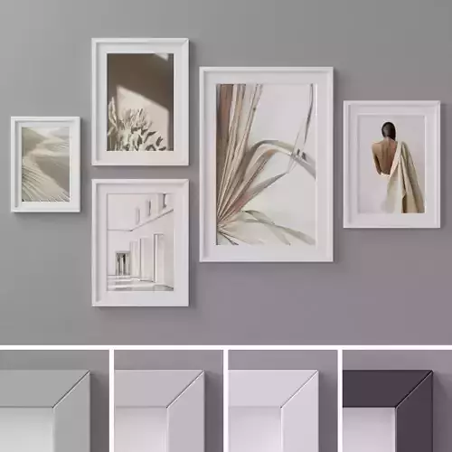 Photo Frames Set  167 3D model