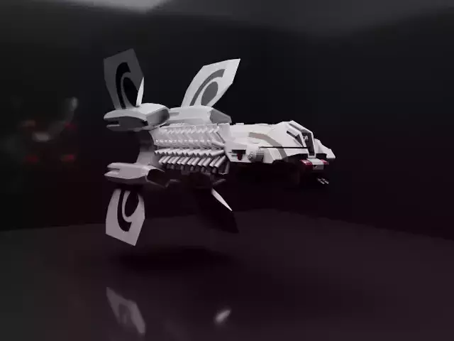 exterior lego spaceship