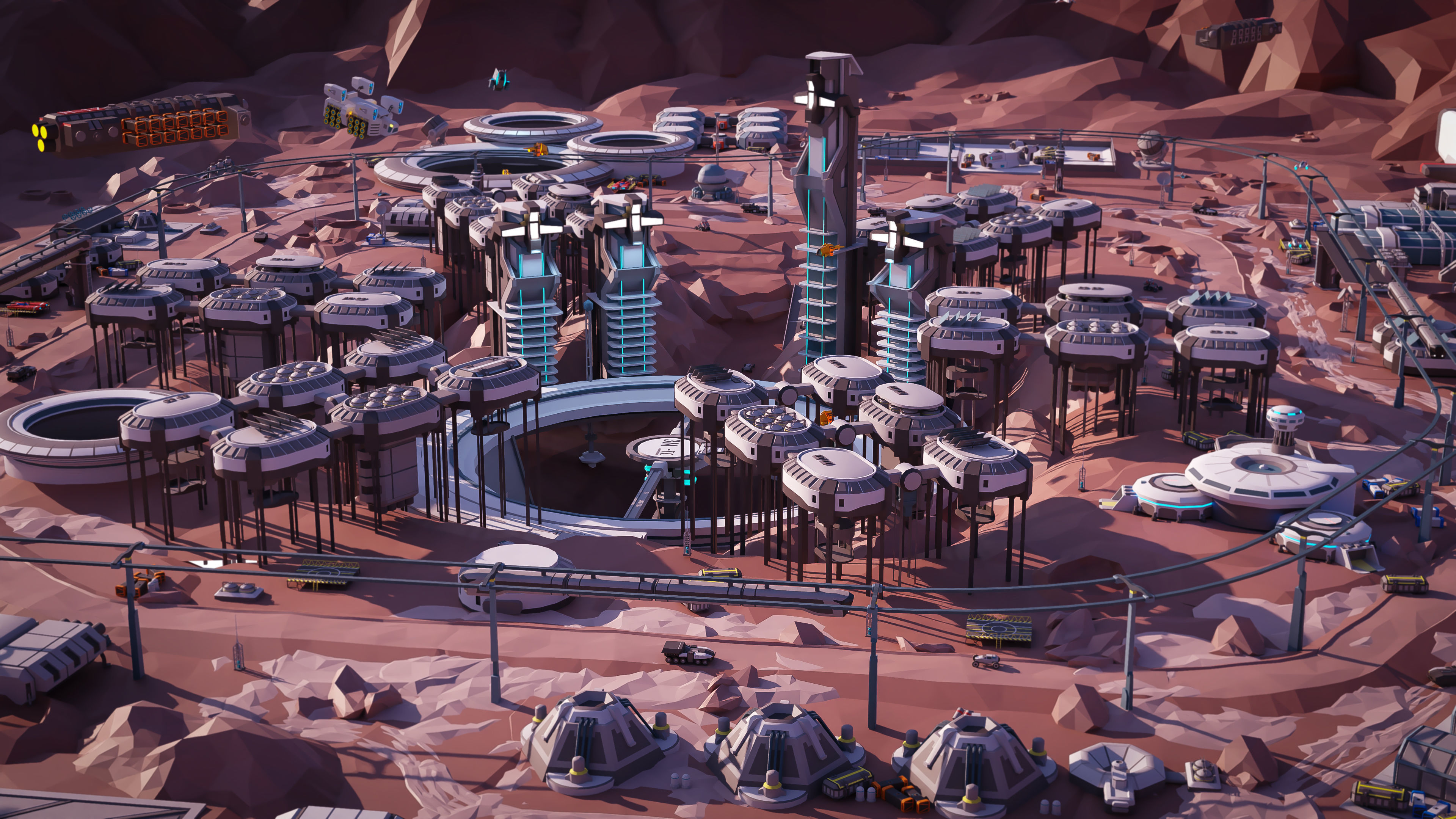 Space Station Low-poly 3D model_5