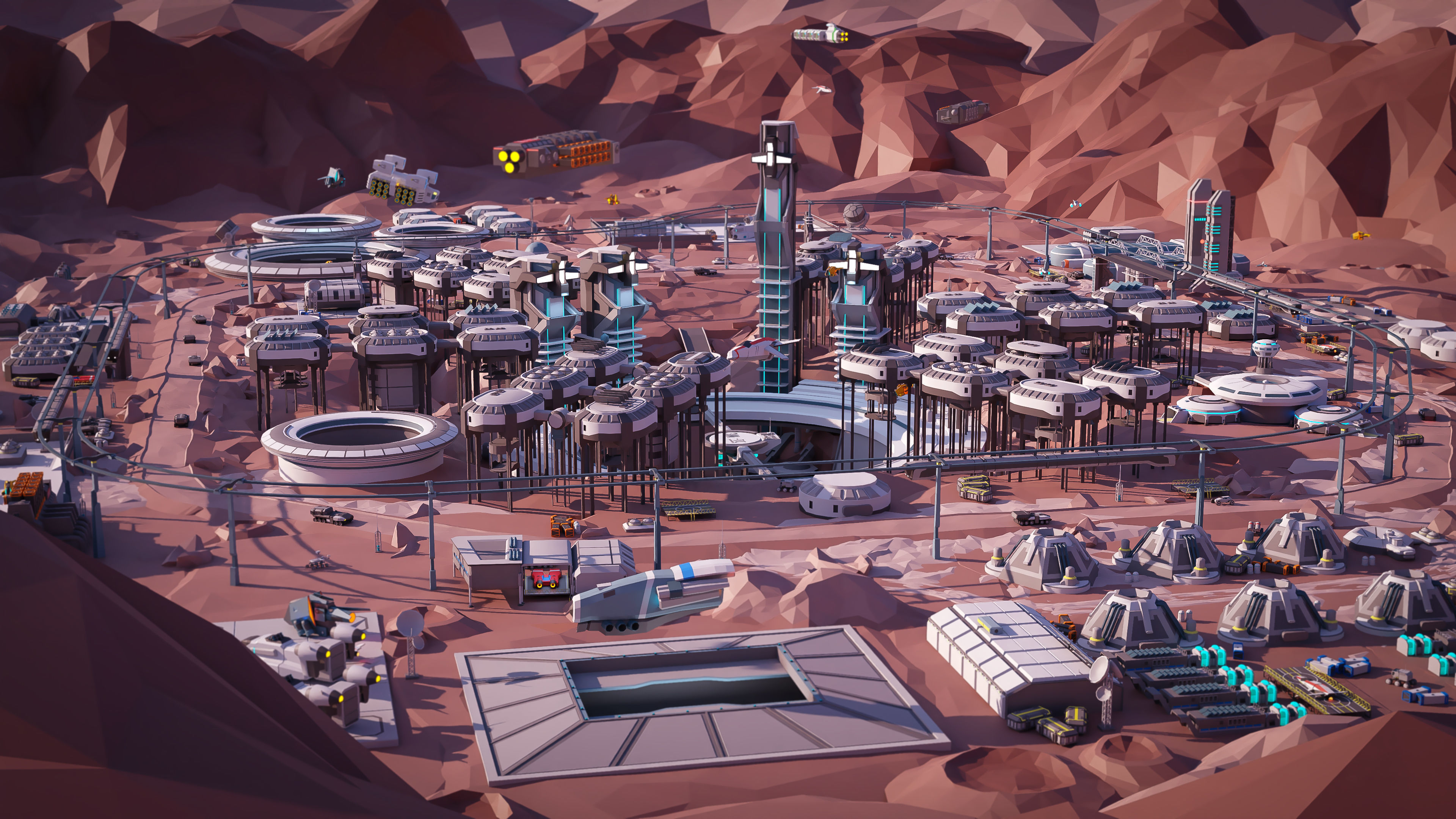 Space Station Low-poly 3D model_11