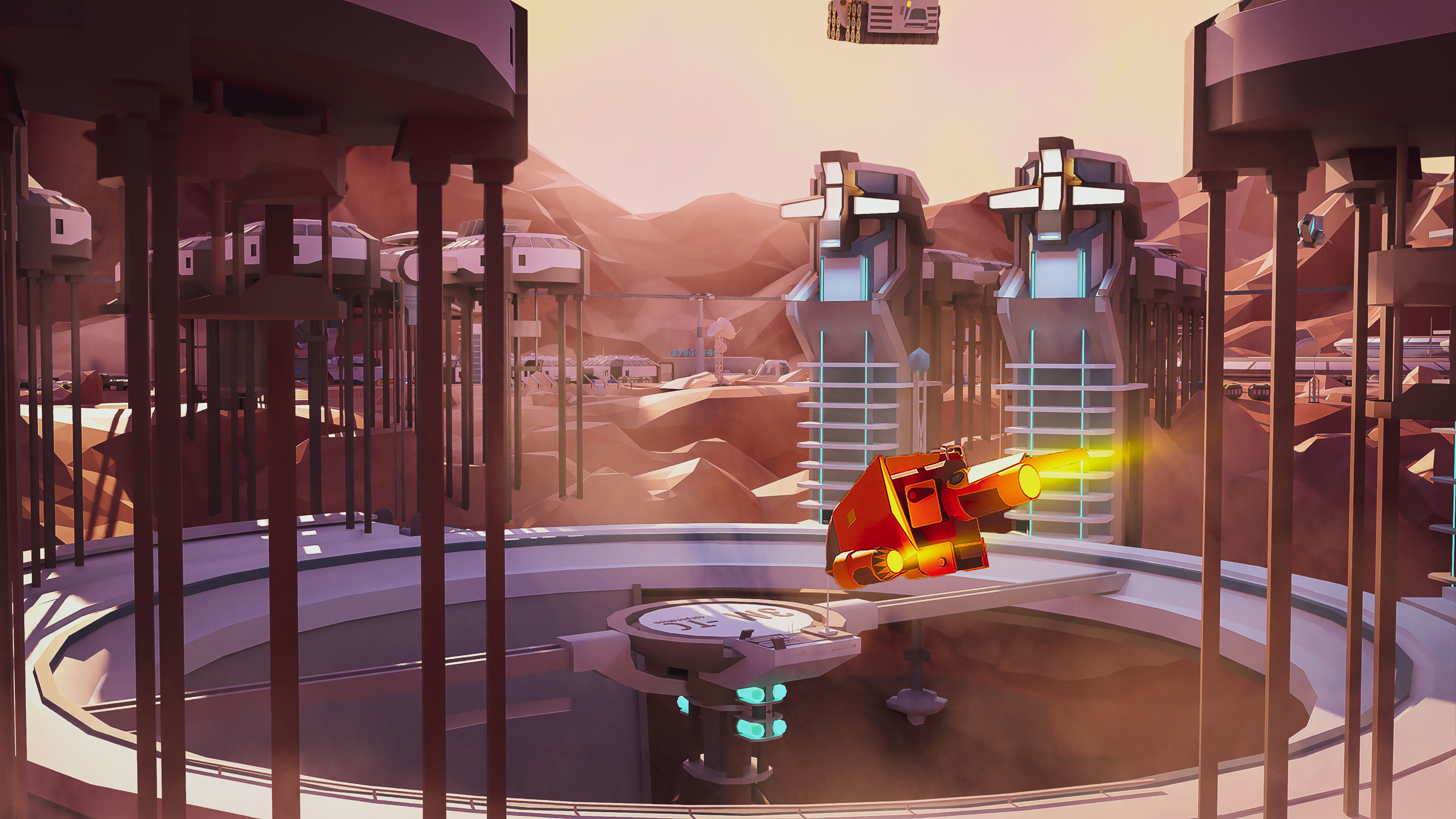 Space Station Low-poly 3D model_4