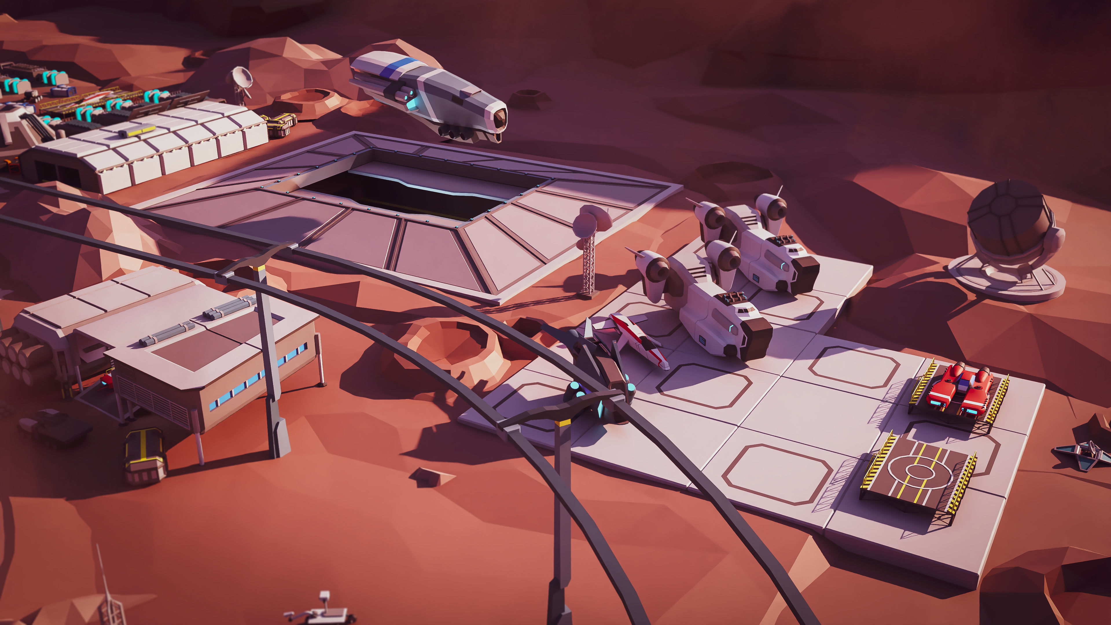 Space Station Low-poly 3D model_21