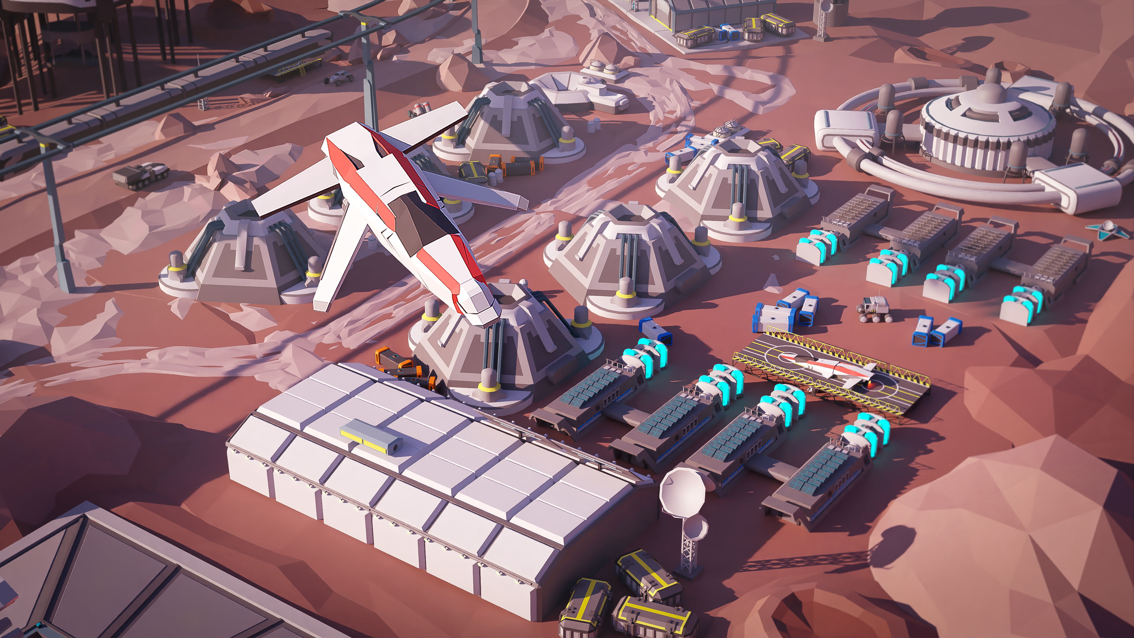 Space Station Low-poly 3D model_12