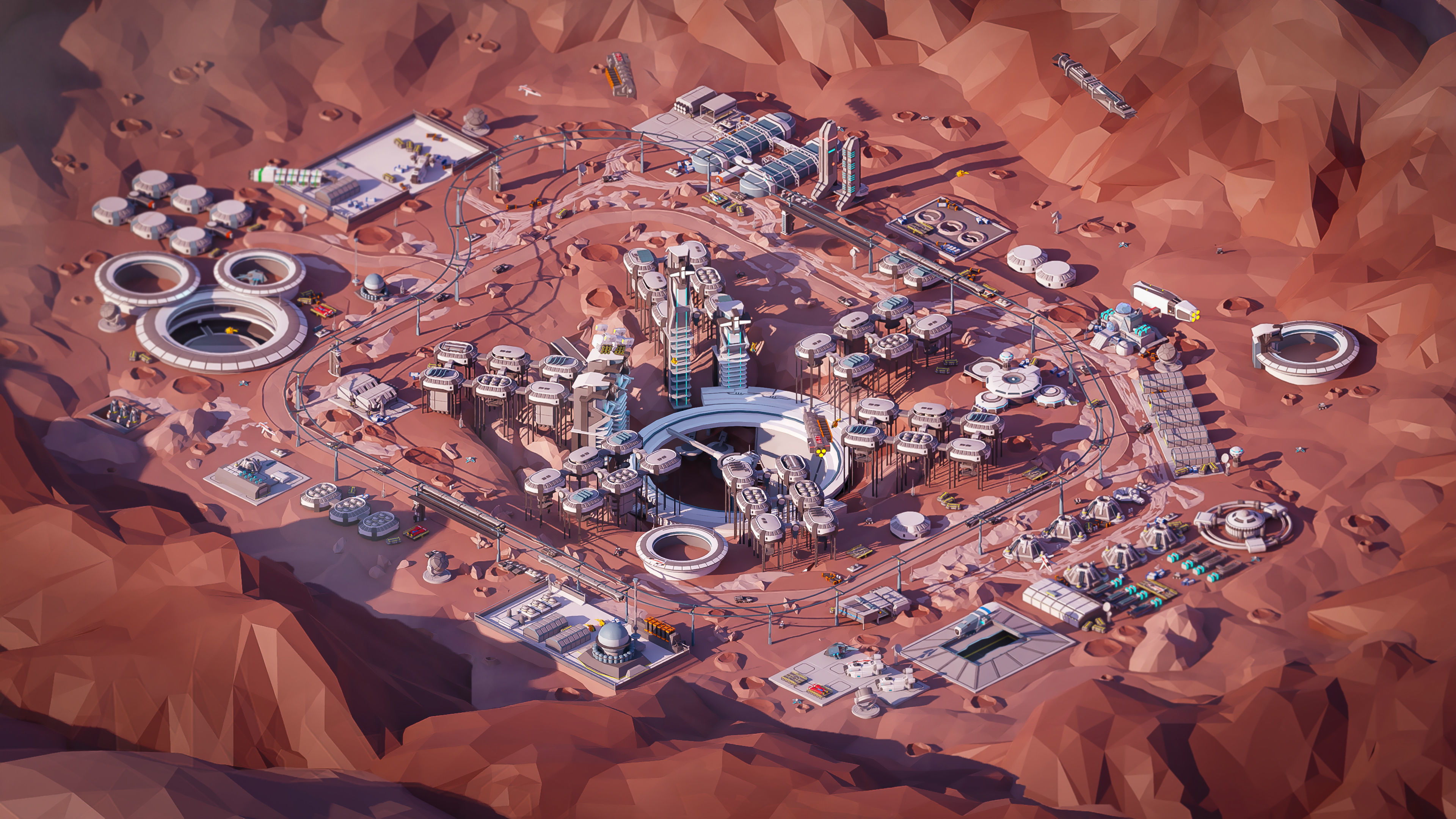 Space Station Low-poly 3D model_10