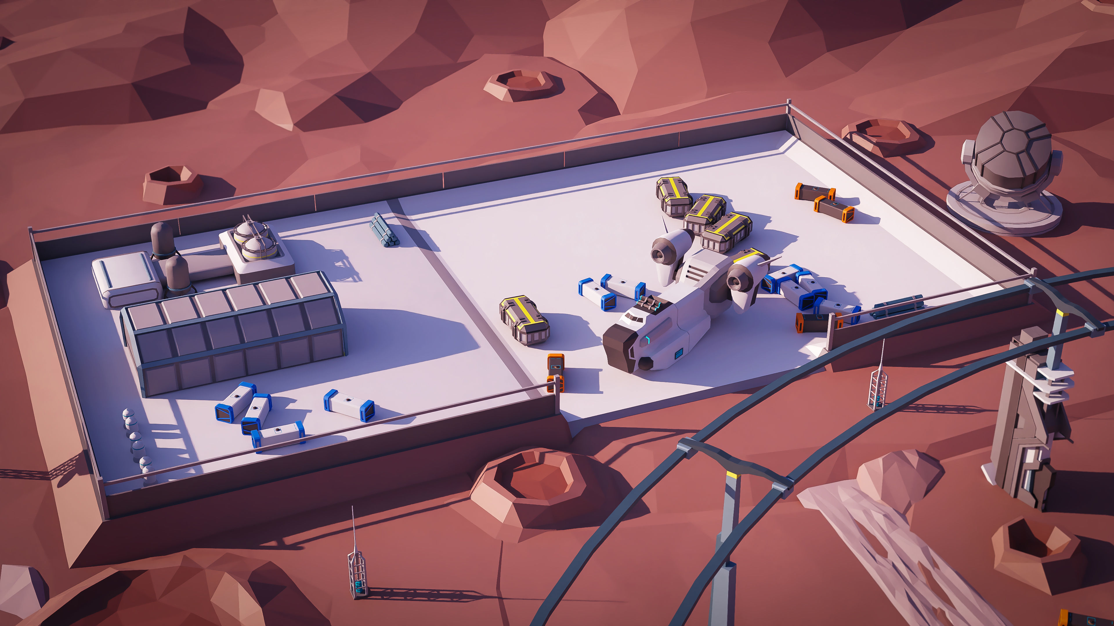 Space Station Low-poly 3D model_14