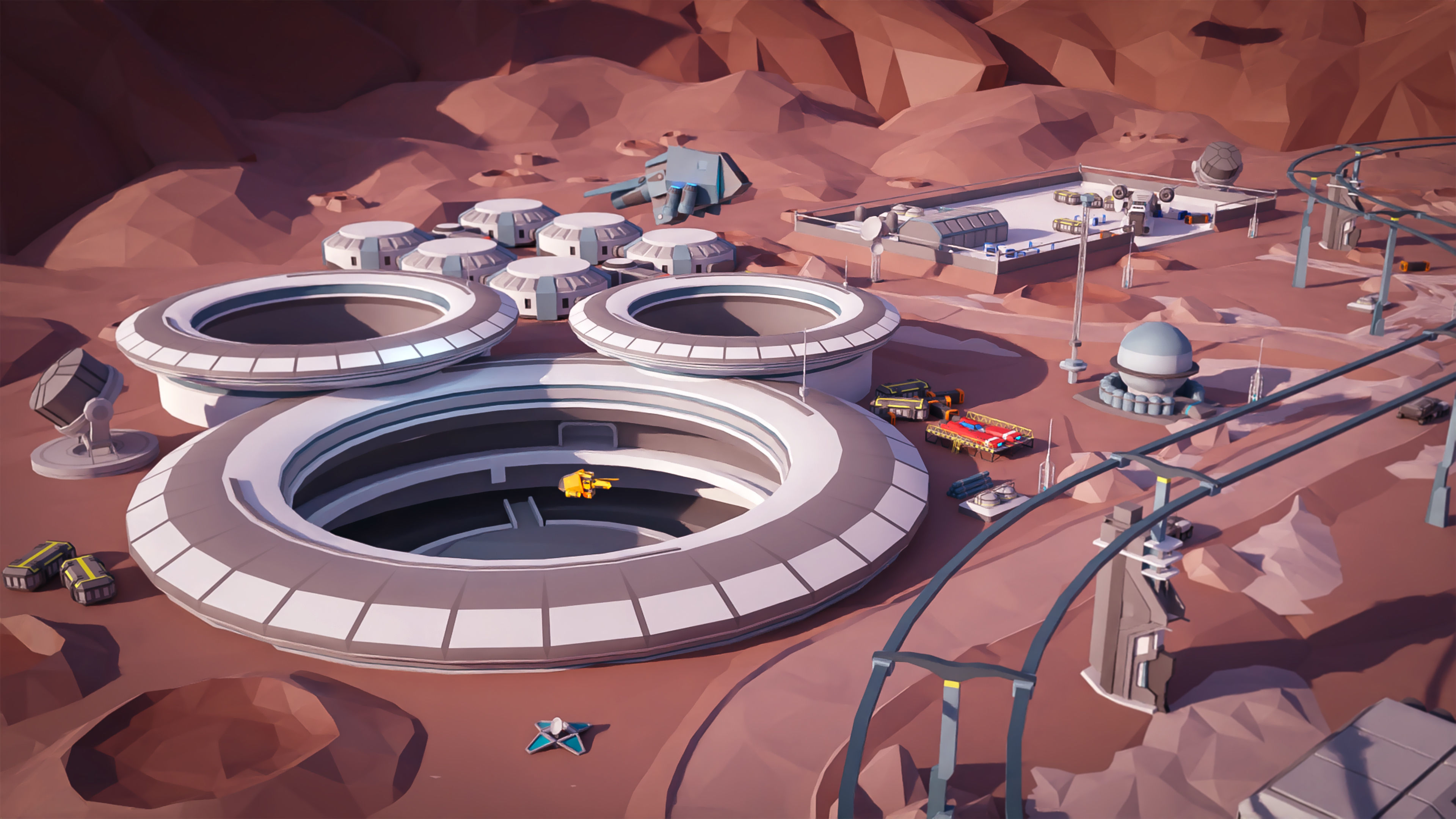 Space Station Low-poly 3D model_19