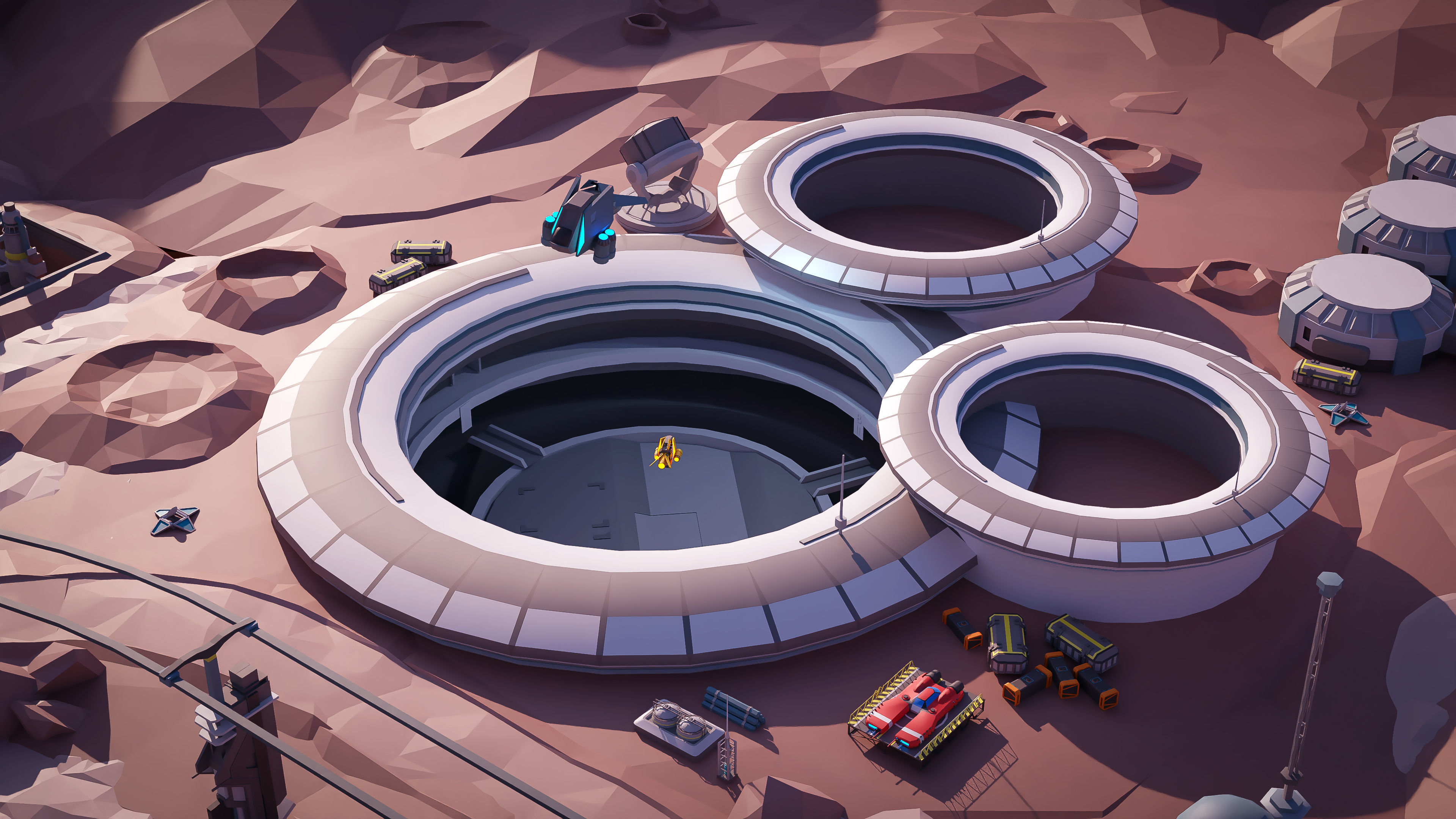 Space Station Low-poly 3D model_15