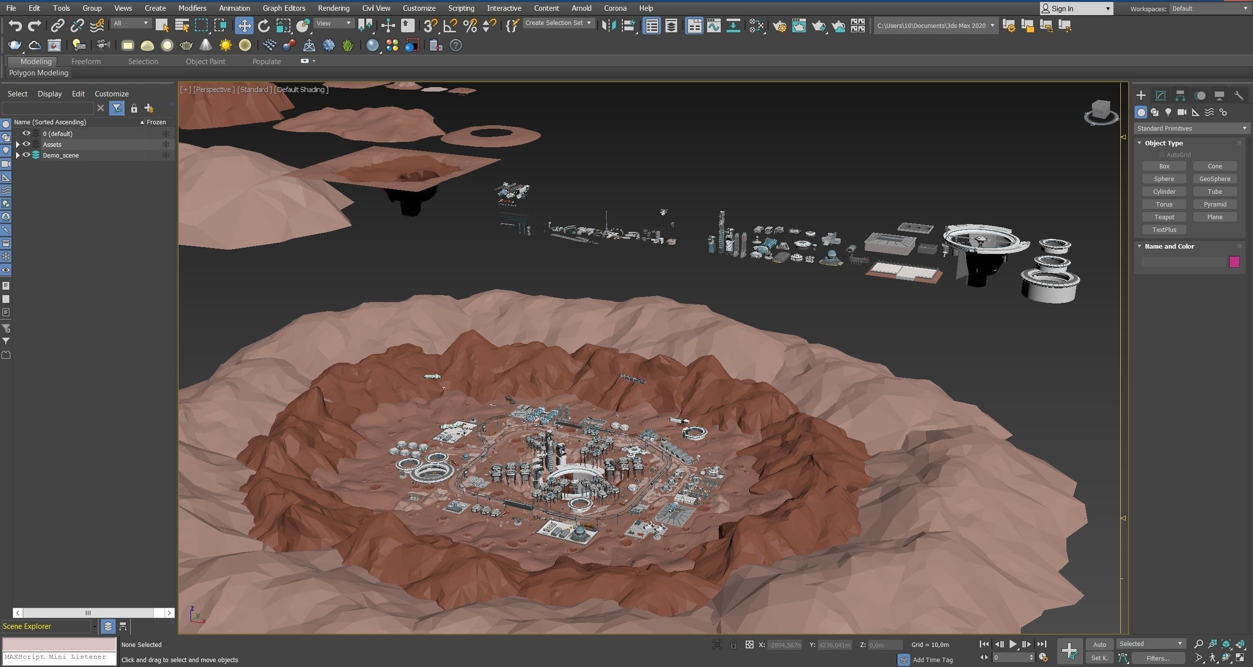 Space Station Low-poly 3D model_38