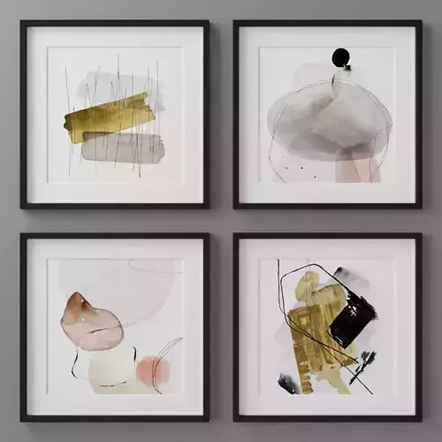 Photo Frames Set  177 3D model