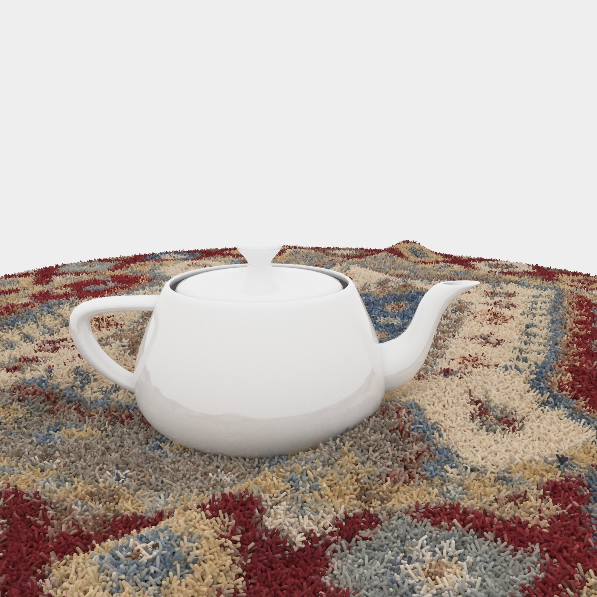 Rugs No 6 Low-poly 3D model_4