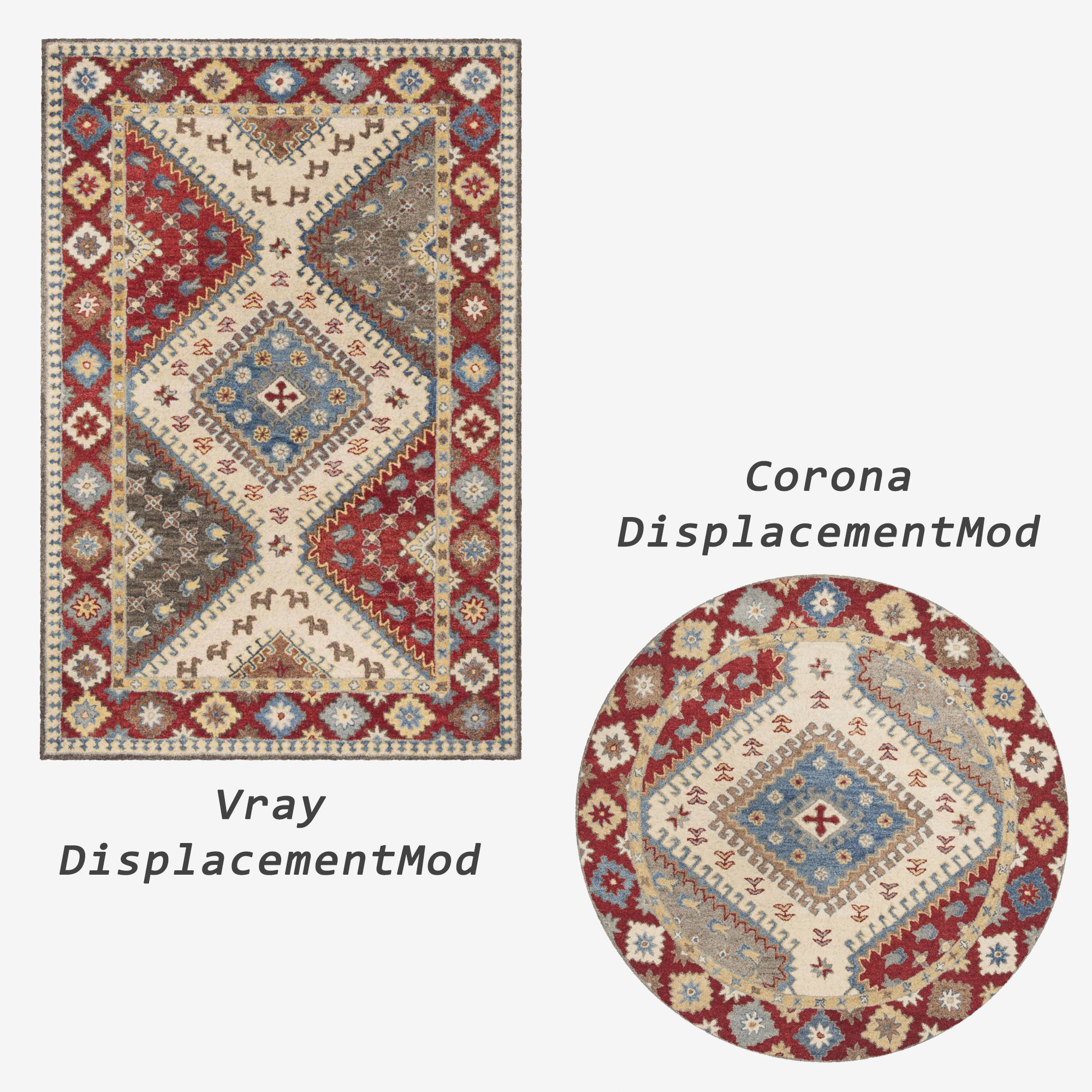 Rugs No 6 Low-poly 3D model_2