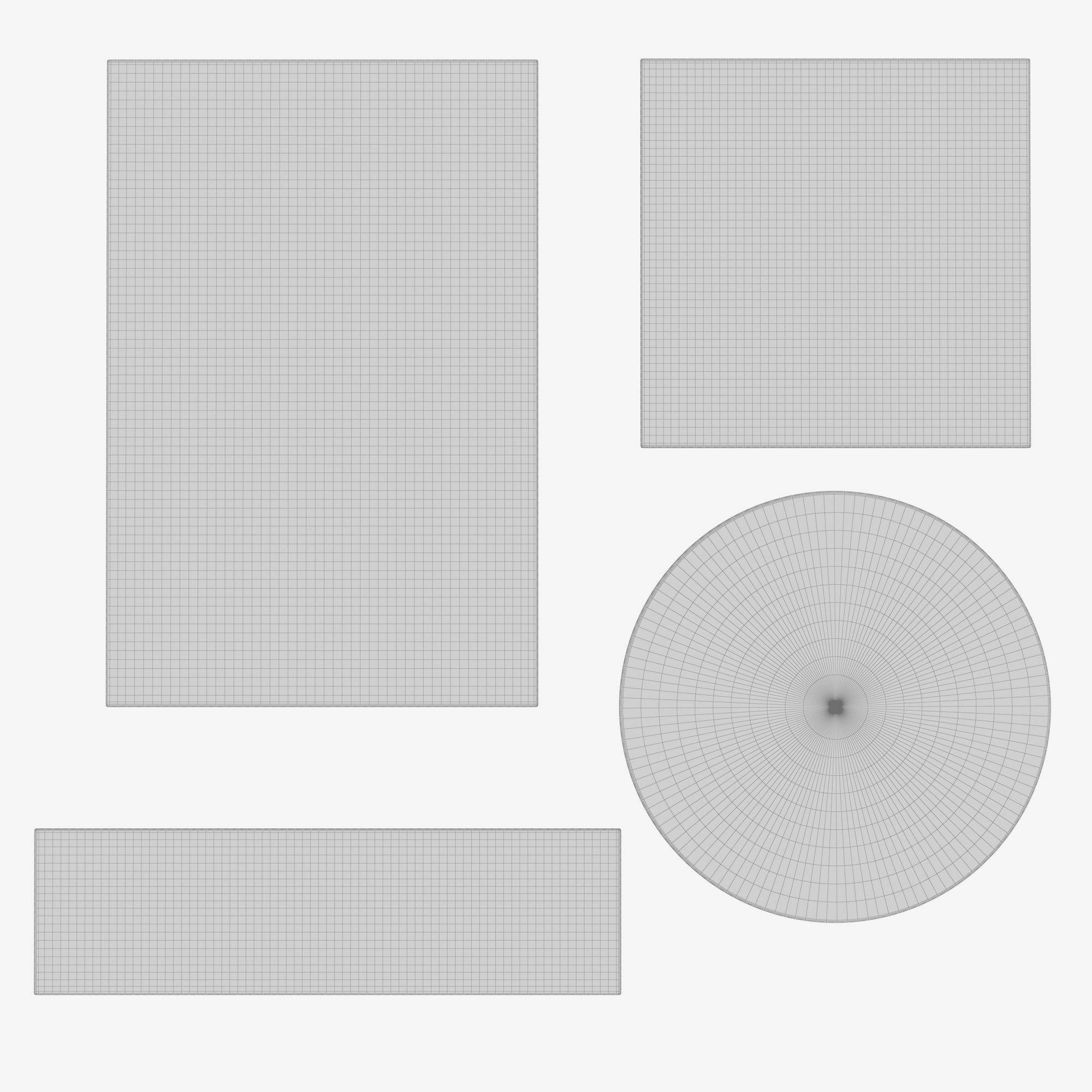 Rugs No 6 Low-poly 3D model_5