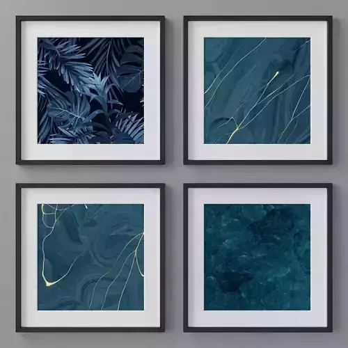 Photo Frames Set  182 3D model
