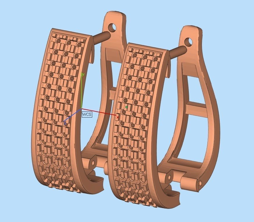 Diamond earrings for woman 3D print model_6