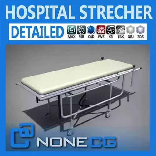 Hospital Gurney 3D model
