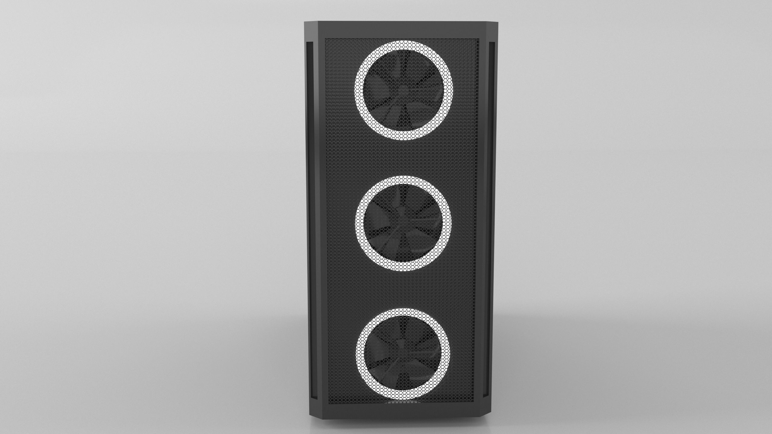 Computer Set 3D Model desktop with monitor and keyboard 3D model_12