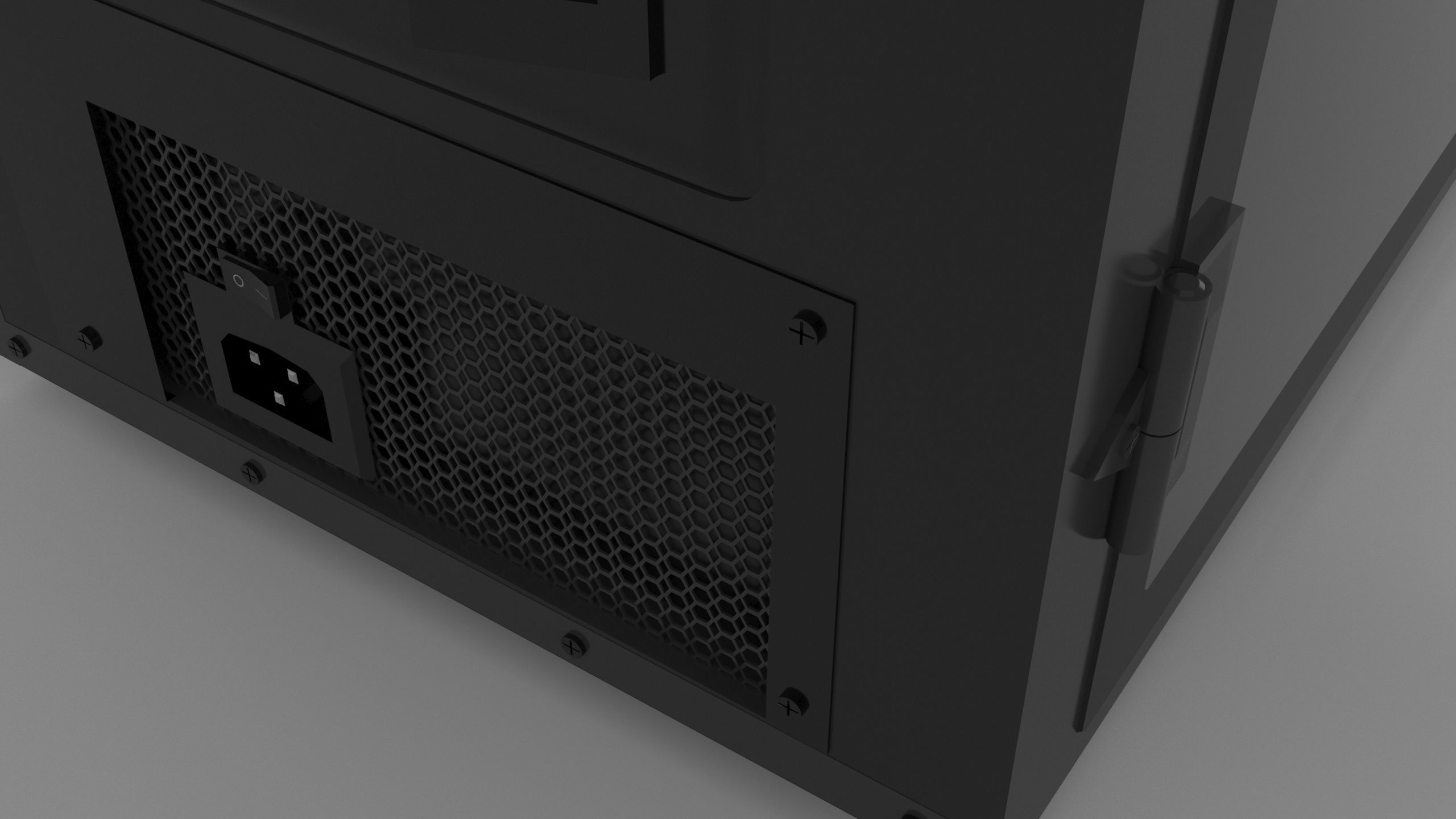 Computer Set 3D Model desktop with monitor and keyboard 3D model_17