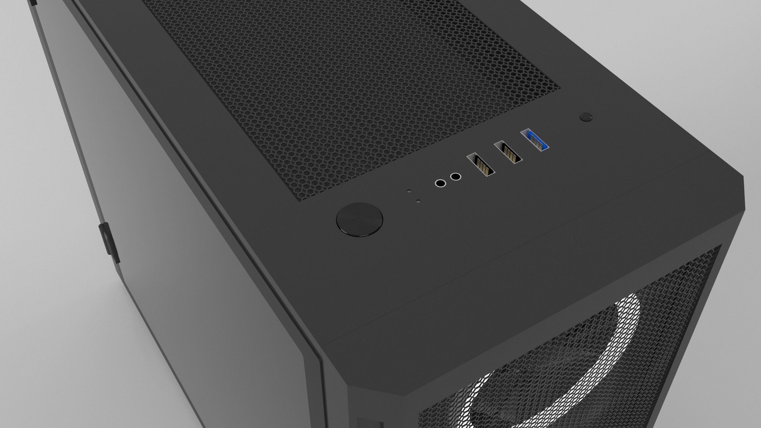 Computer Set 3D Model desktop with monitor and keyboard 3D model_9