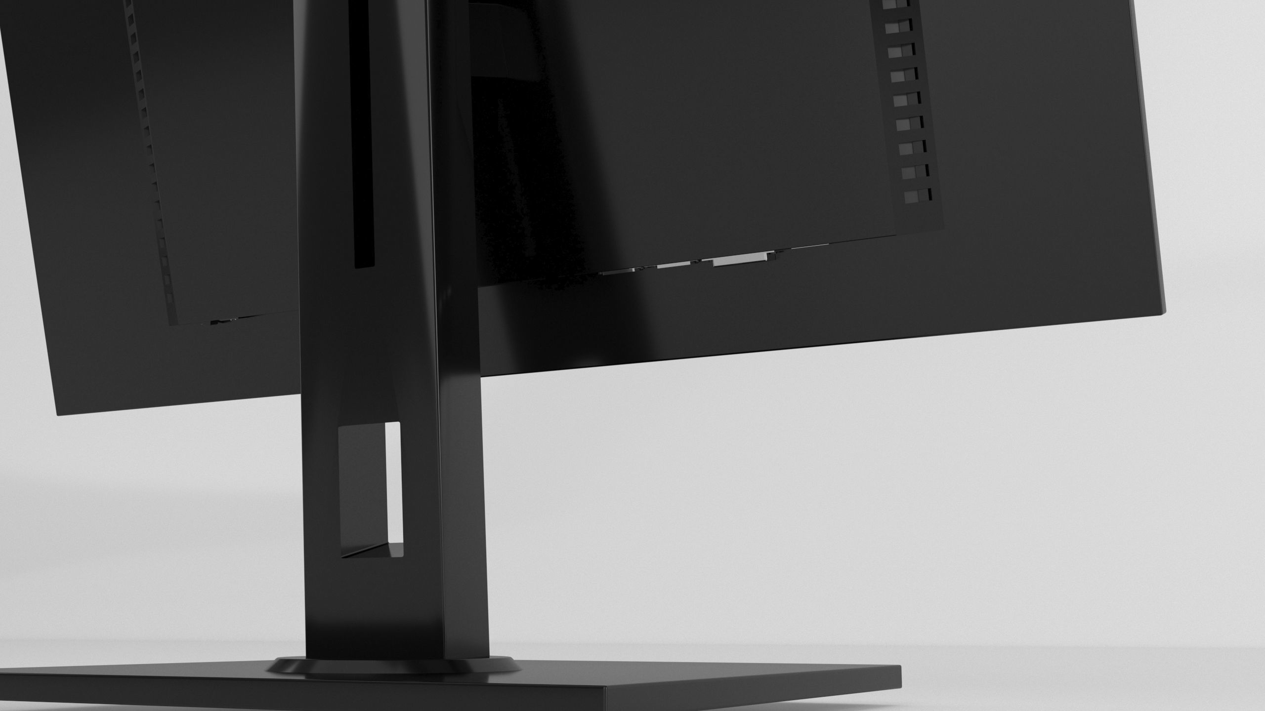 Computer Set 3D Model desktop with monitor and keyboard 3D model_7