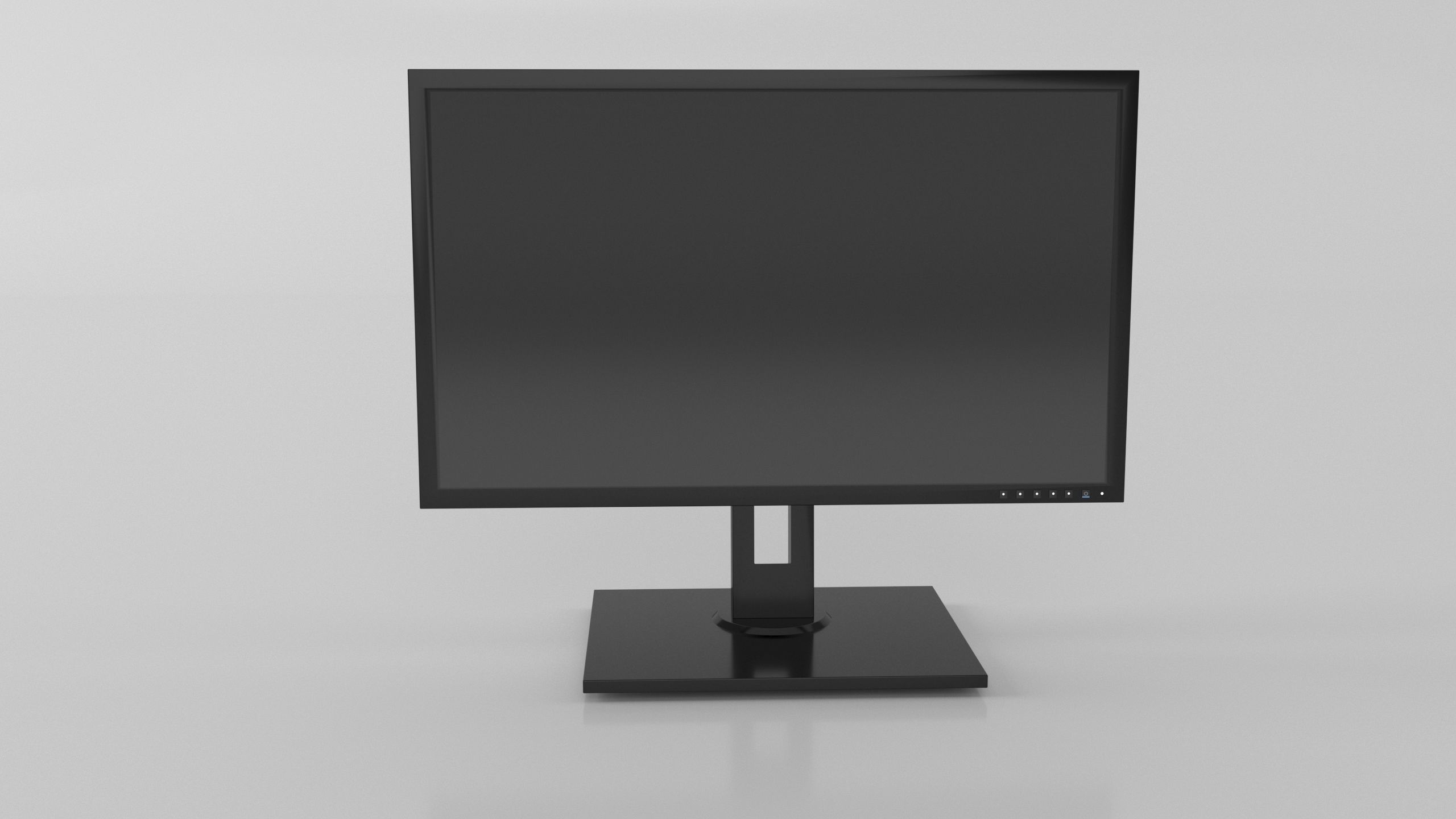 Computer Set 3D Model desktop with monitor and keyboard 3D model_5
