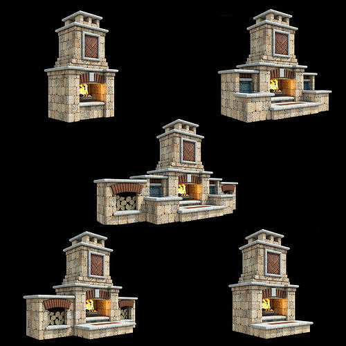 Outdoor Fireplace Collection 002 