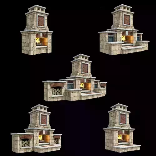Outdoor Fireplace Collection 002