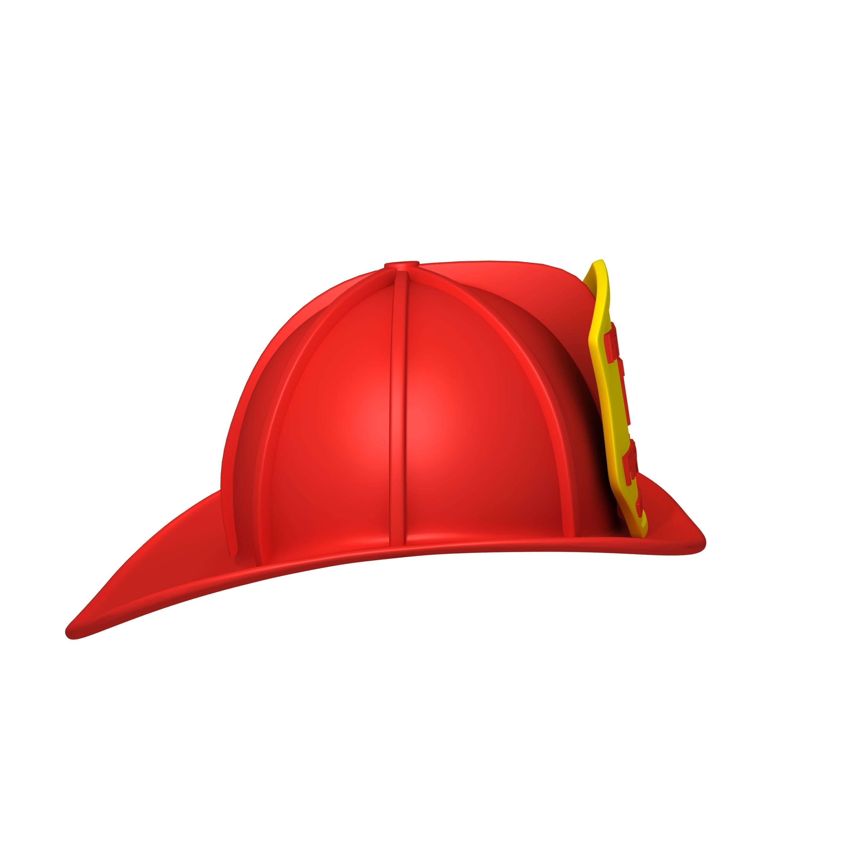 Fireman helmet 3D model_2