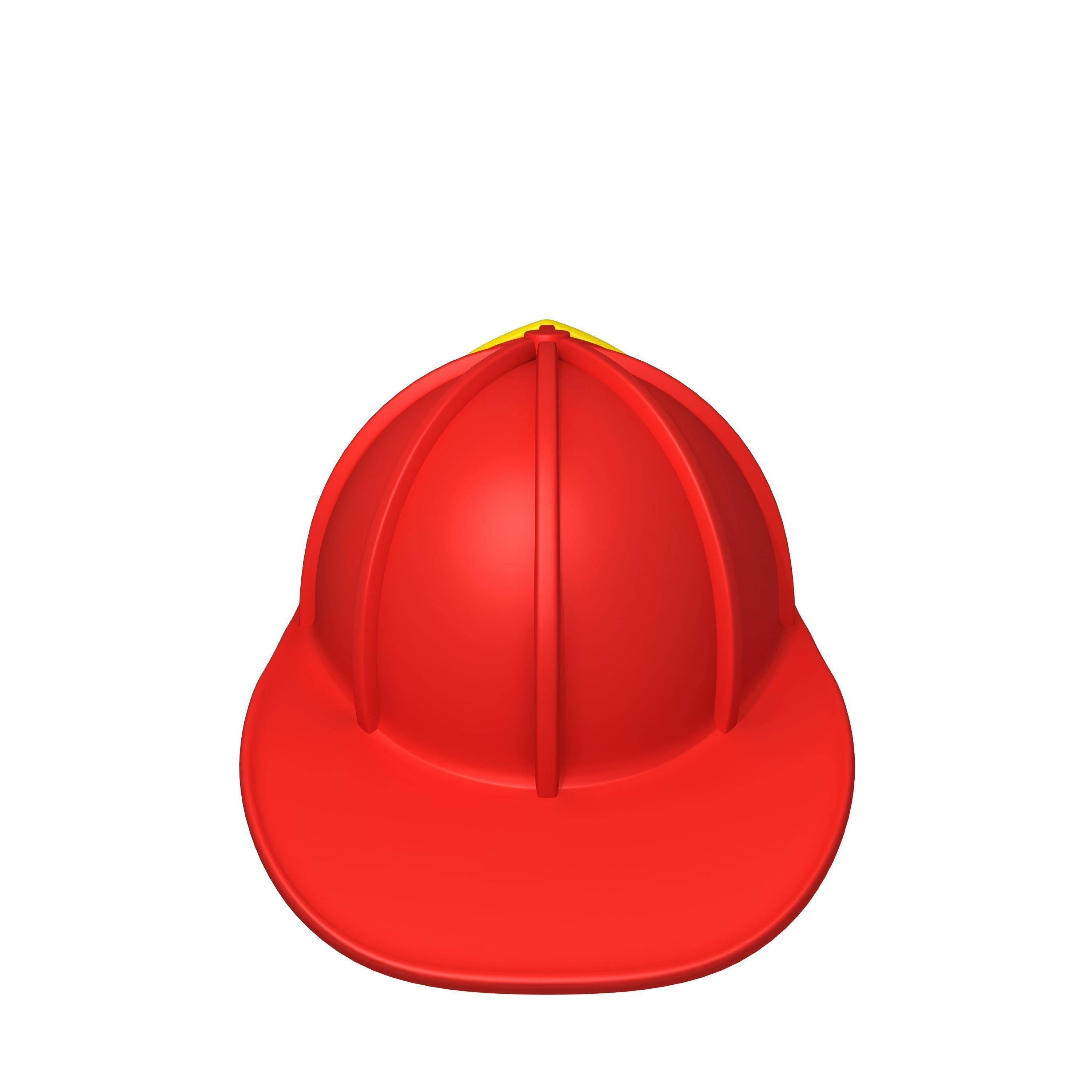 Fireman helmet 3D model_3