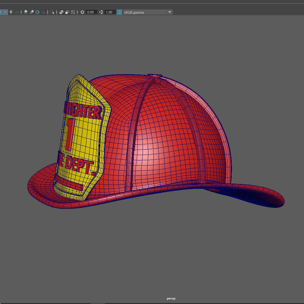 Fireman helmet 3D model_14