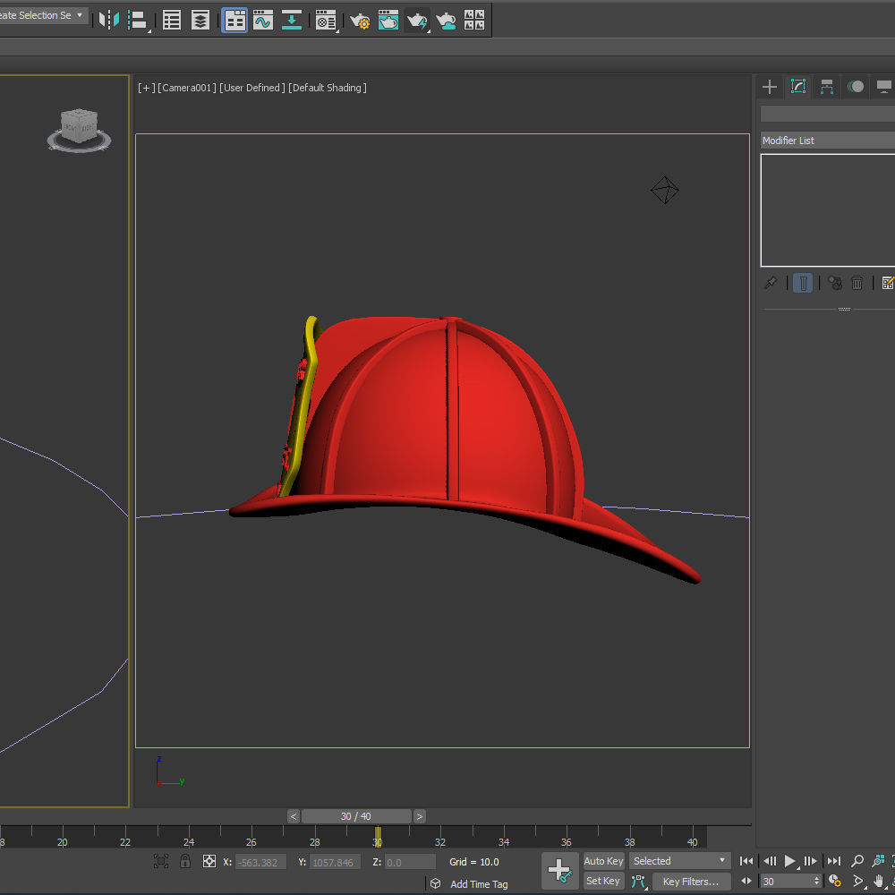 Fireman helmet 3D model_16