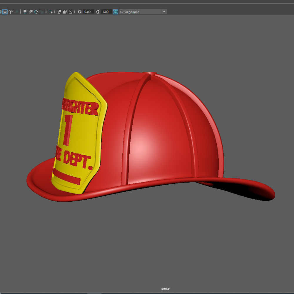 Fireman helmet 3D model_13