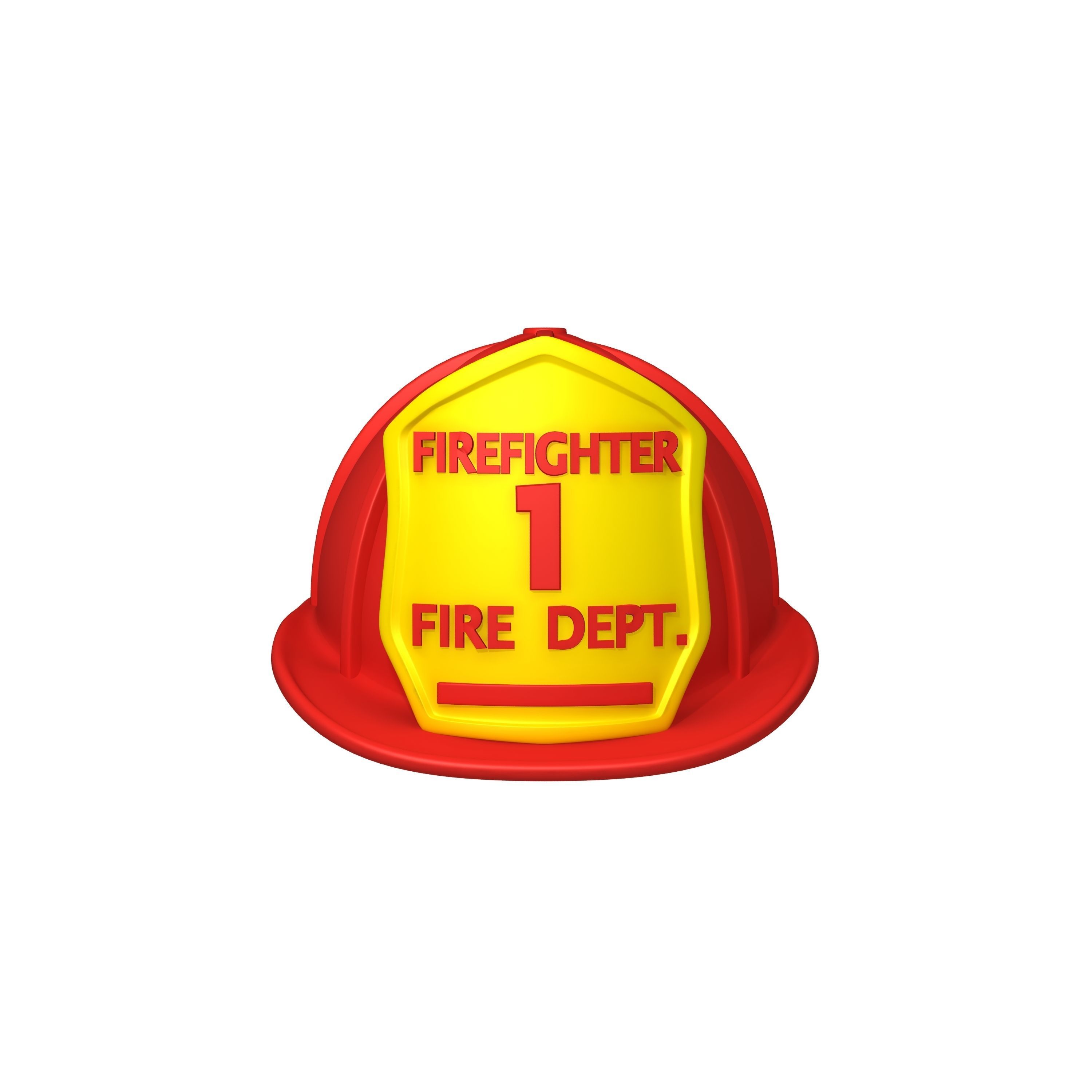 Fireman helmet 3D model_1