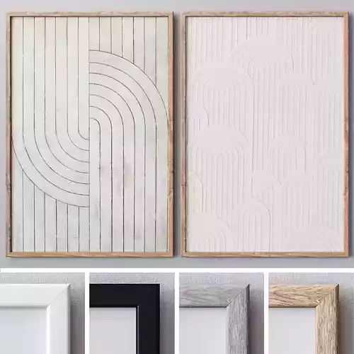 Photo Frames Set  185 3D model