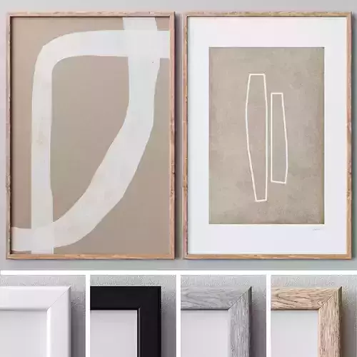 Photo Frames Set  188 3D model