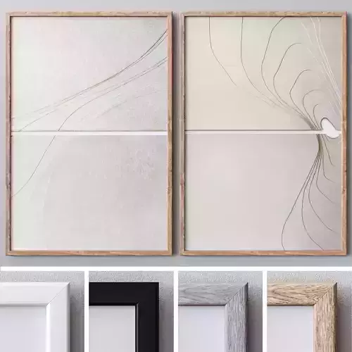 Photo Frames Set  189 3D model