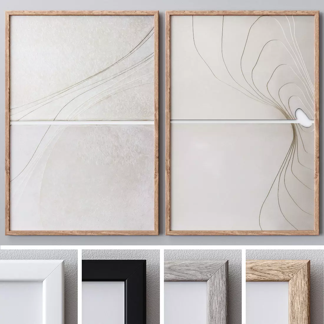 Photo Frames Set 189 3D model_0