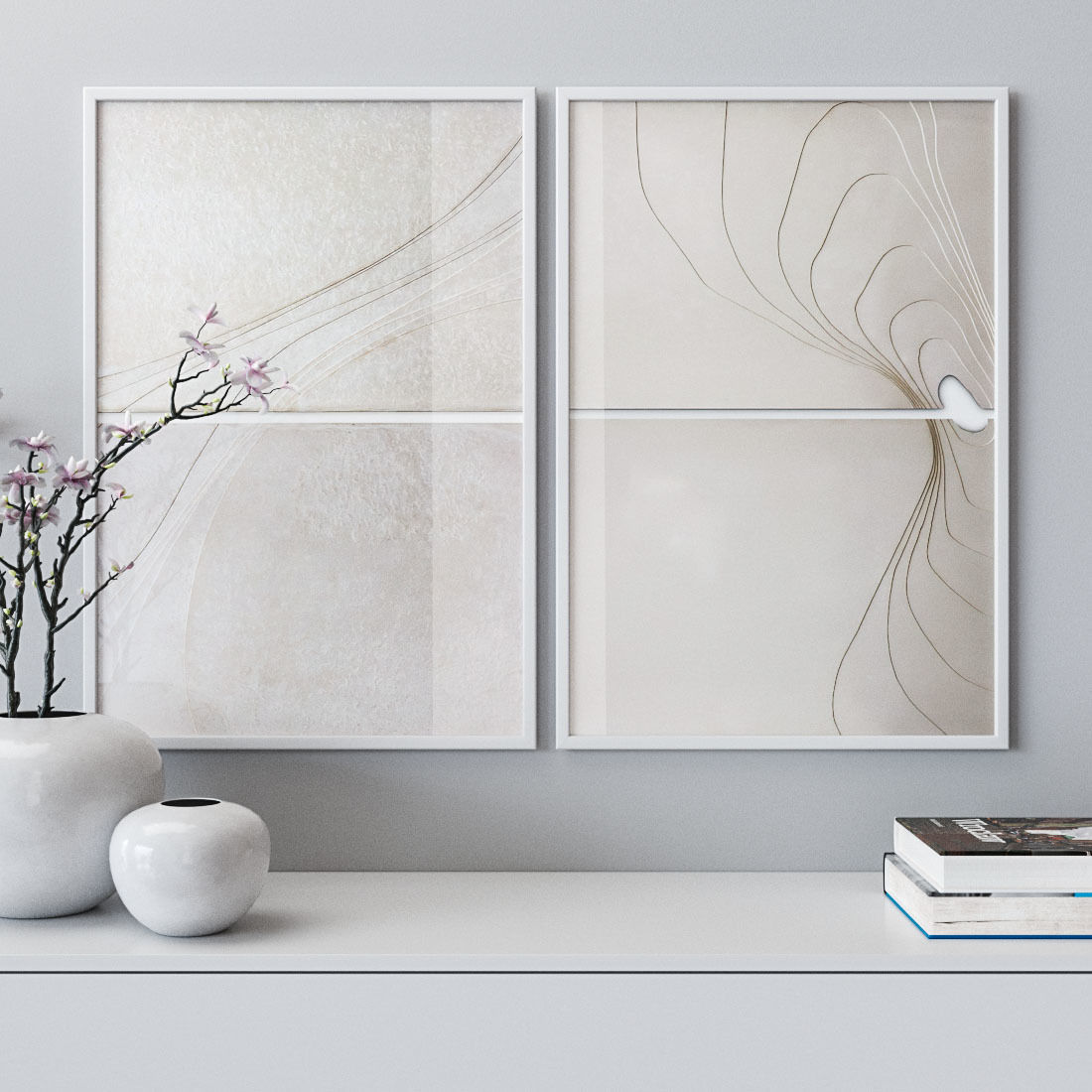 Photo Frames Set 189 3D model_1