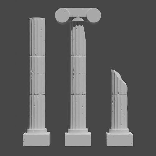 Ionic column constructor 3D print model