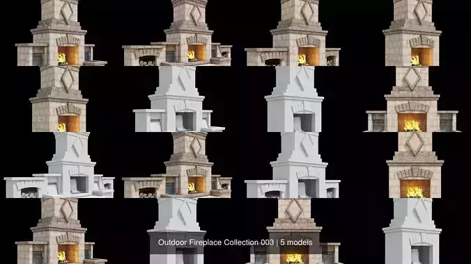 Outdoor Fireplace Collection 003