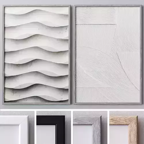 Photo Frames Set  190 3D model