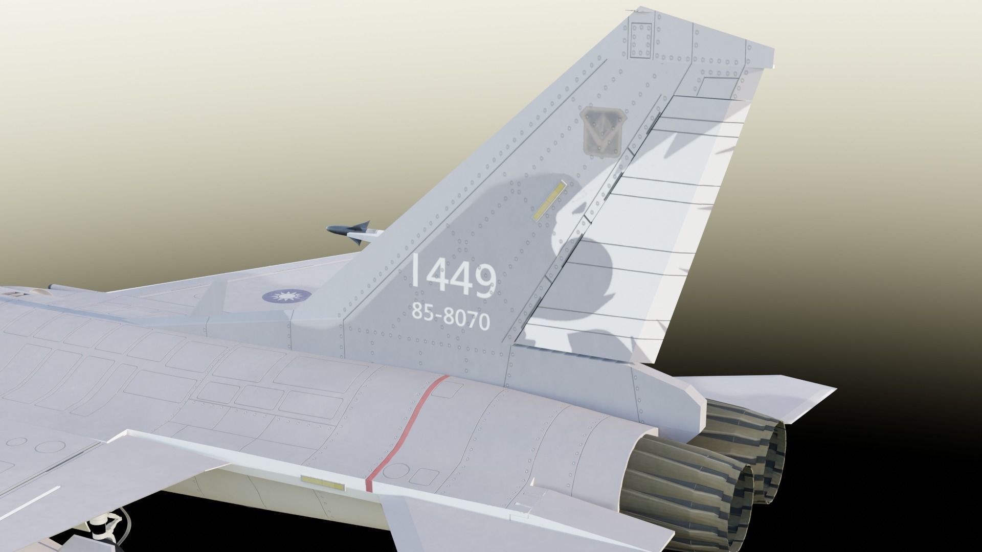 AIDC F-CK-1 Fighter  Taiwan 3D model_22