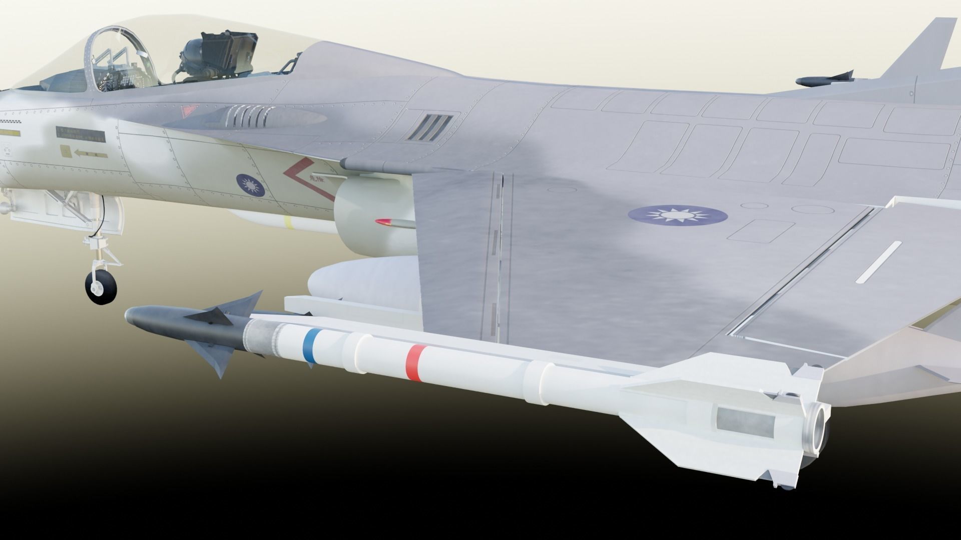 AIDC F-CK-1 Fighter  Taiwan 3D model_31
