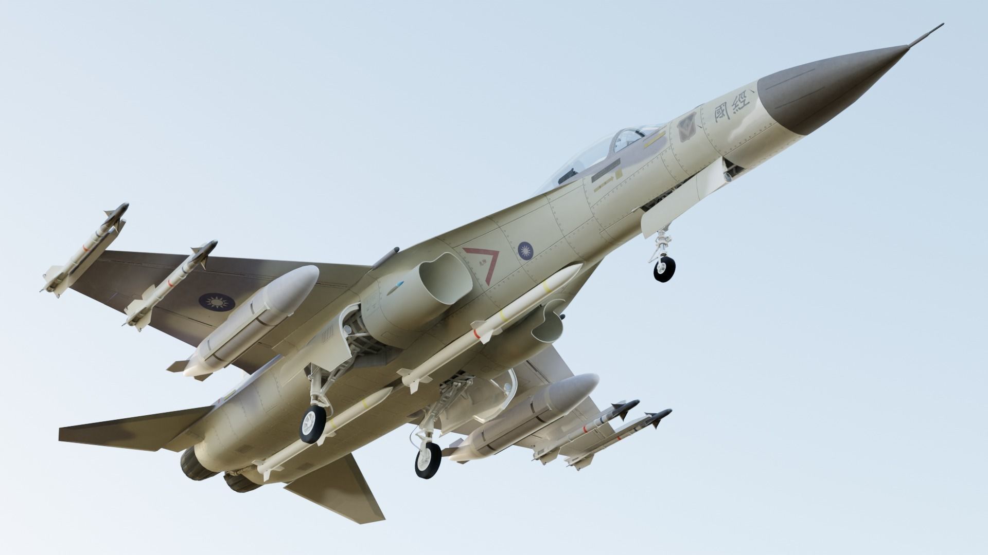 AIDC F-CK-1 Fighter  Taiwan 3D model_18