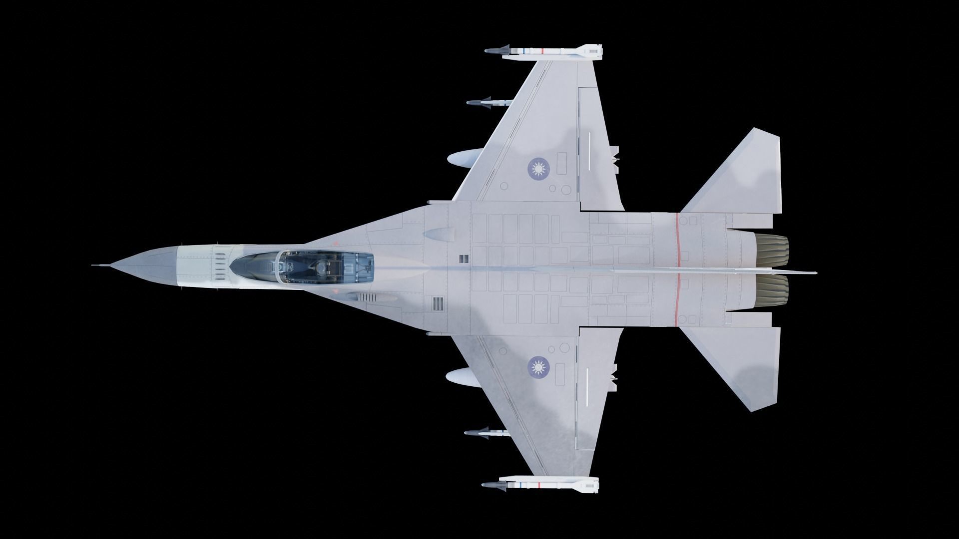 AIDC F-CK-1 Fighter  Taiwan 3D model_5