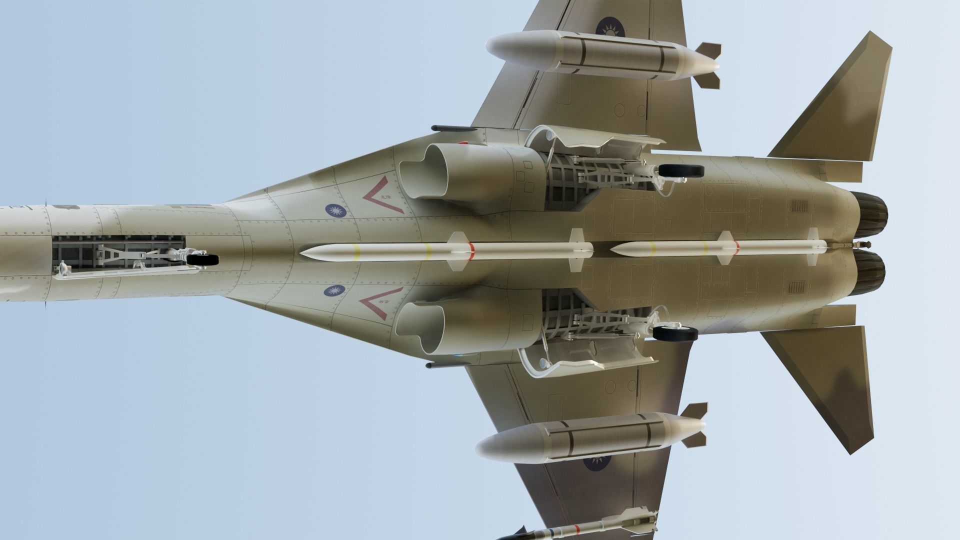 AIDC F-CK-1 Fighter  Taiwan 3D model_15