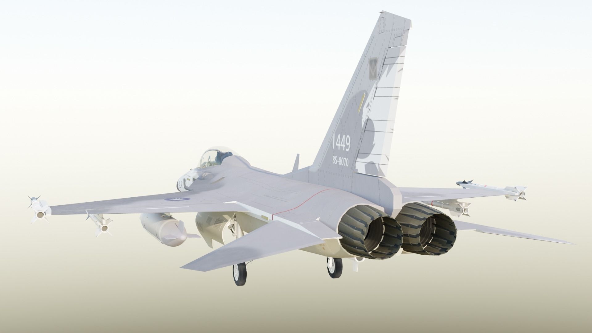 AIDC F-CK-1 Fighter  Taiwan 3D model_28