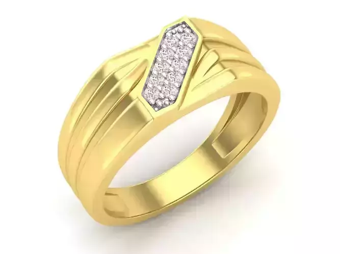 Diamond jewelry ring for man