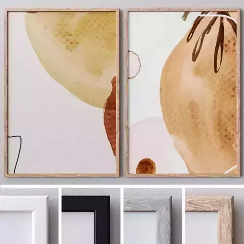 Photo Frames Set  192 3D model