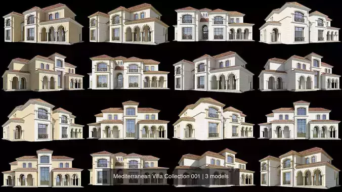 Mediterranean Villa Collection 001 Mediterranean Villa Collection 001